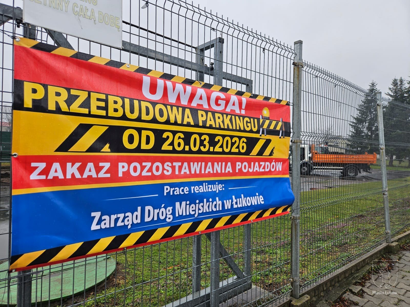 Czasowe zamknięcie parkingu przy stadionie "Orląt"